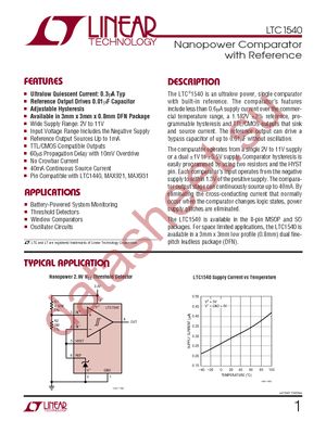 LTC1540IS8 datasheet  